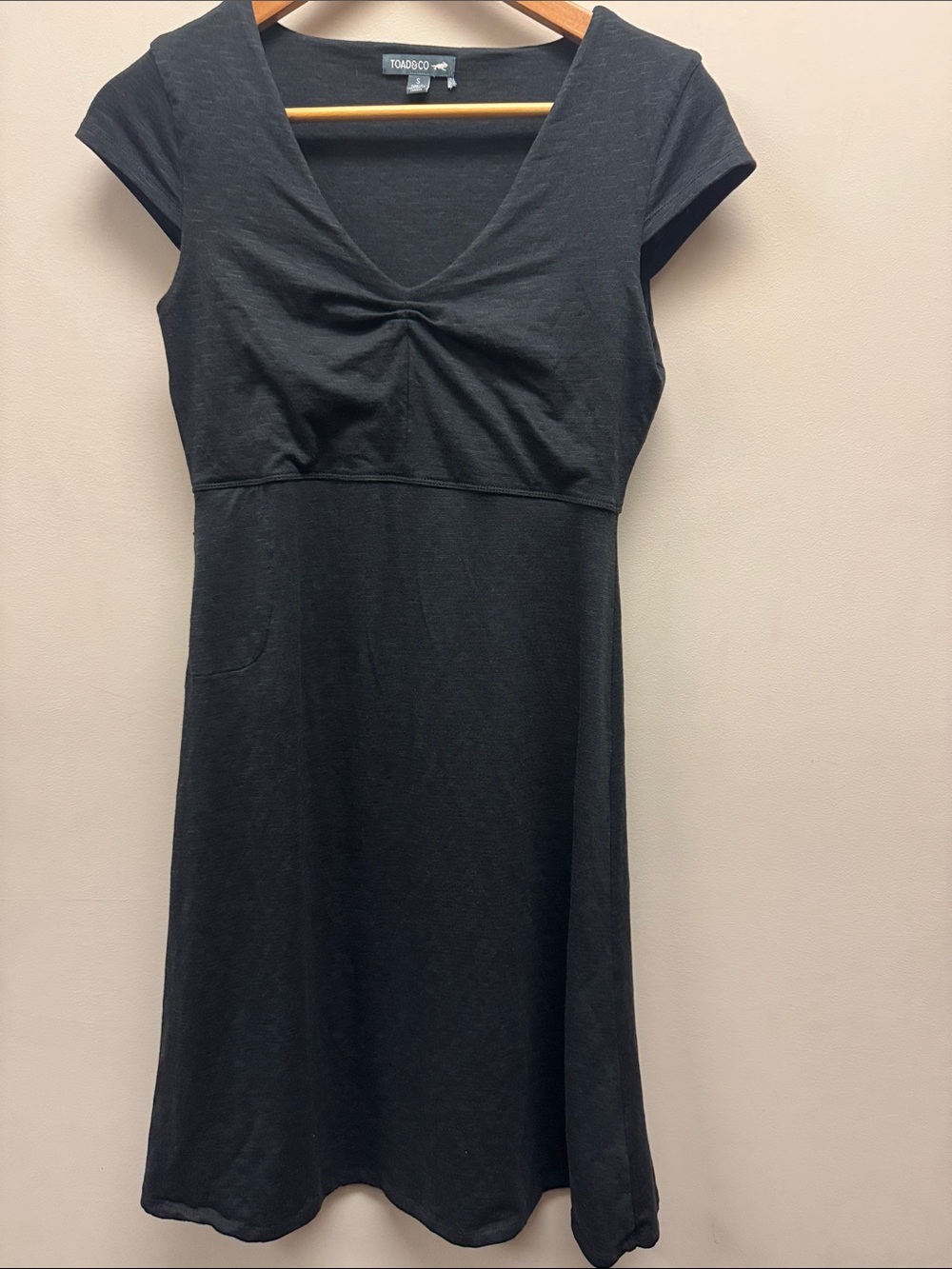Toad & Co simple black dress